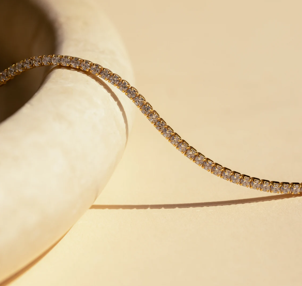 Dainty Tennis Choker Necklace
