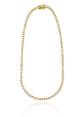 Kaia Delicate Tennis Chain Necklace Silver
